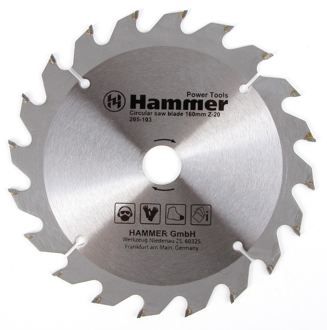 Диск пильный Hammer Flex 205-103 CSB WD 160мм*20*20/16мм  по  дереву