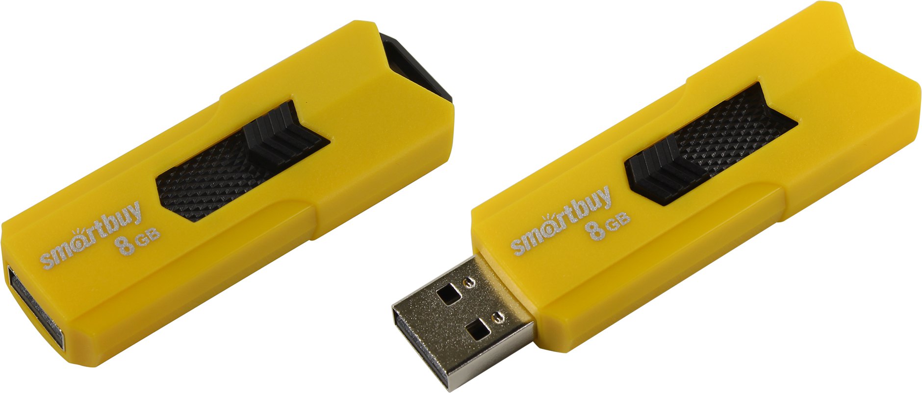 USB2.0 FlashDrives 8Gb Smart Buy  STREAM Yellow (SB8GBST-Y)