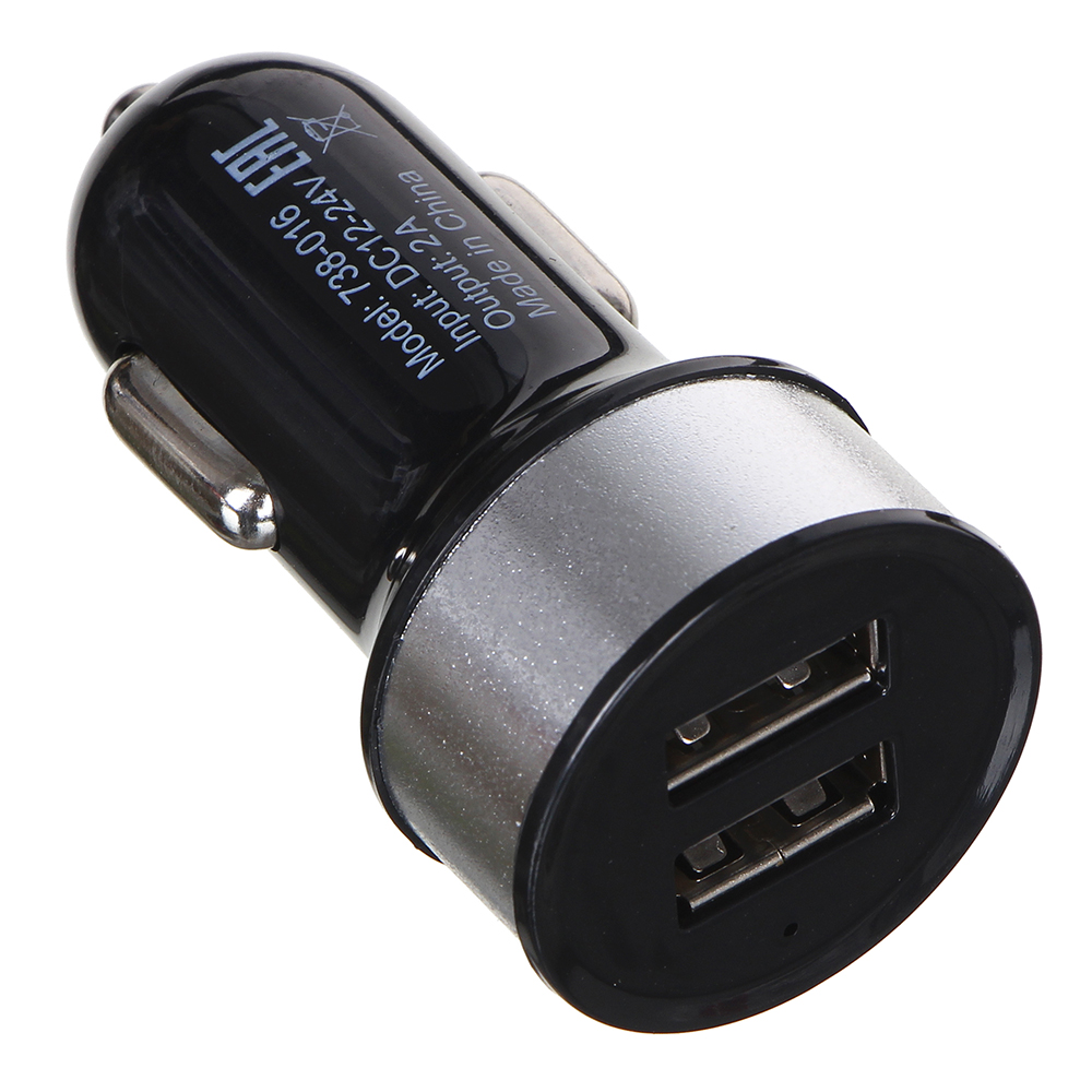 Блок пит USB в авто NG (Авто зарядка-б/п 12-24/5V, 2*USB, стабил, 2000мА)