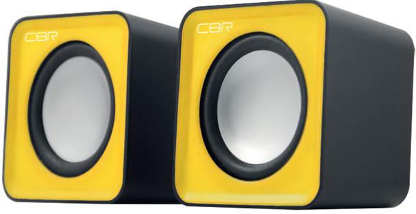 Колонки CBR CMS 90, Yellow, динамики 4,5 см., USB 2х3 Вт