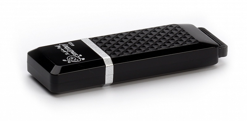USB2.0 FlashDrives 8Gb Smart Buy  Quartz series Black (SB8GBQZ-K)
