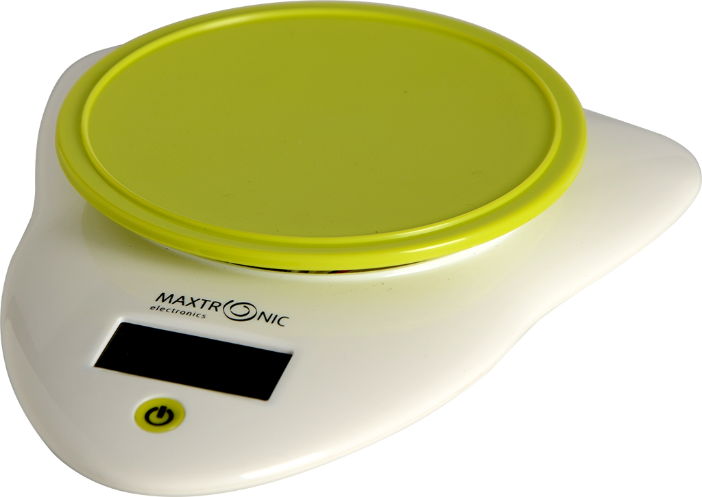 Весы кухонные MAXTRONIC MAX-895G бело-зеленые (электронные, 5 кг/1г) 24/уп