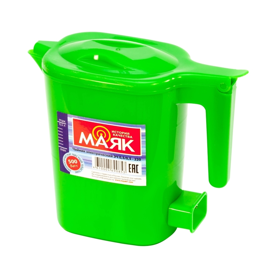 Чайник Маяк ЭЧ 0,5/0,5-220  (0,5л, 0,5кВт) цвет Зеленый