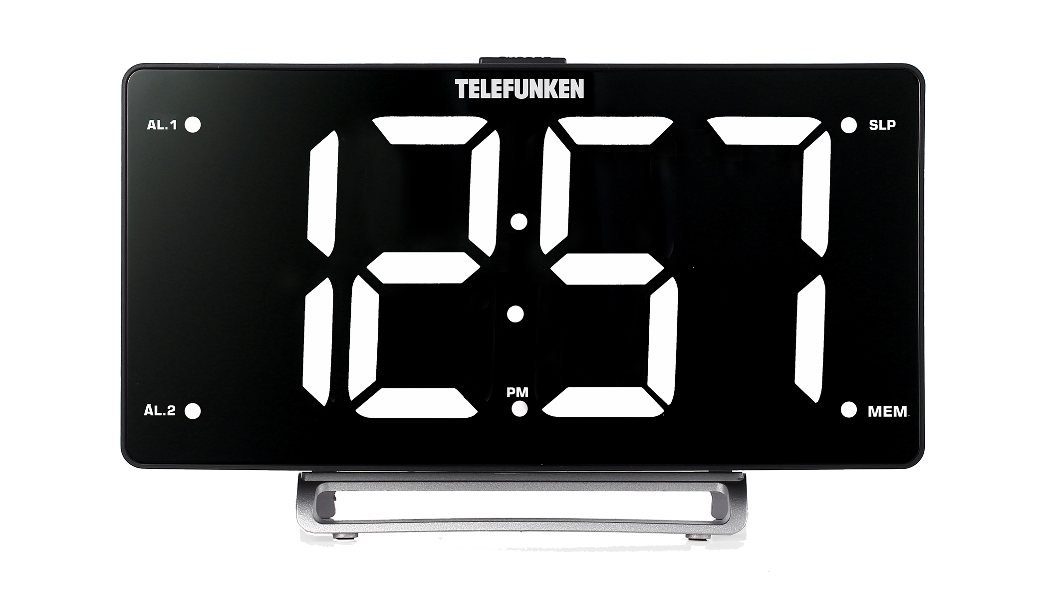 Радиочасы Telefunken TF-1711U (черный с белым)
