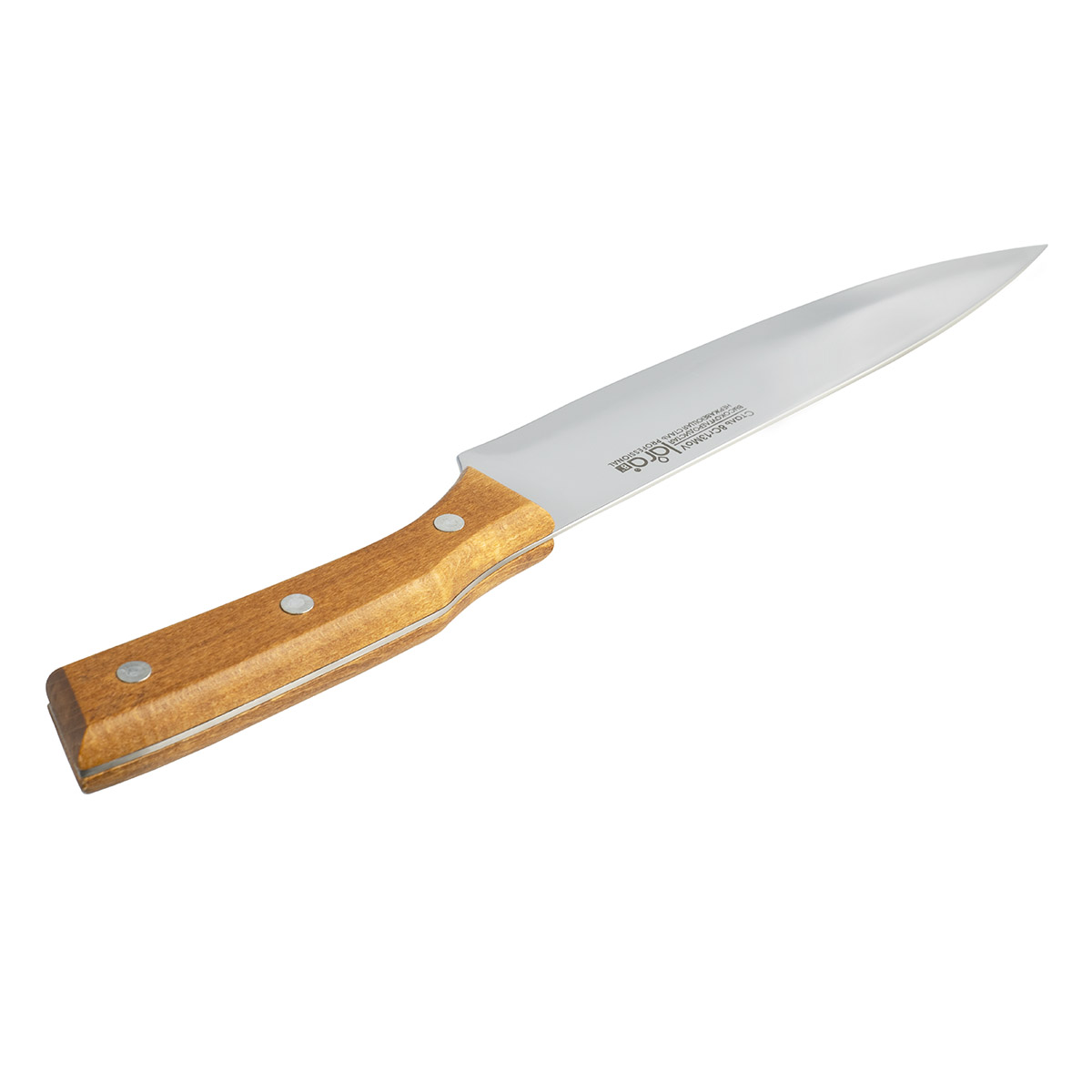 Нож LARA LR05-65 поварской <17,8см/1.8 мм> деревянная буковая ручка, сталь 8CR13Mov  (блистер)