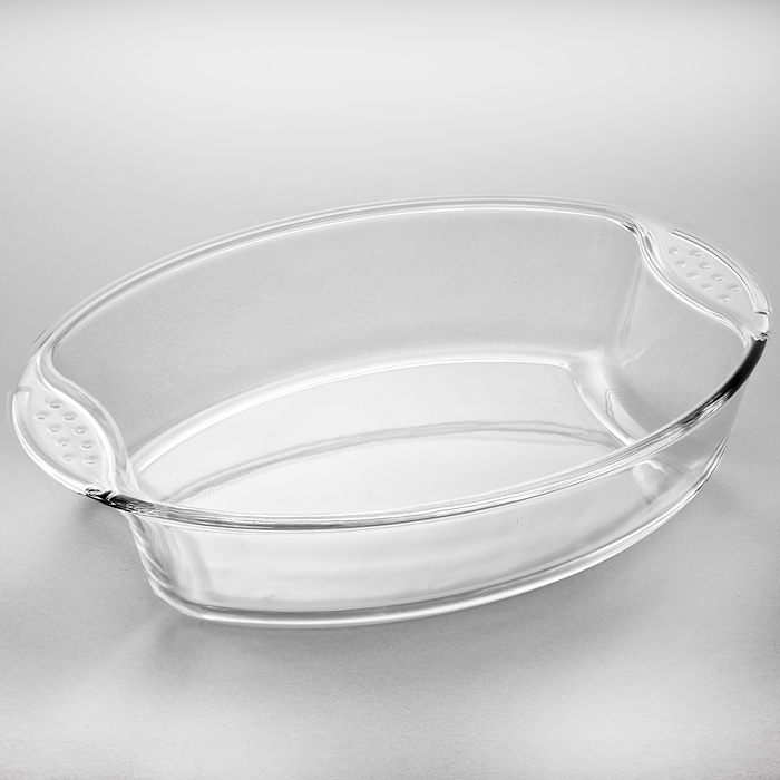 Форма для запекания Забава РК-0045  стекло овальная с ручками 2,2л, 30*21.3*6,3 см (12)