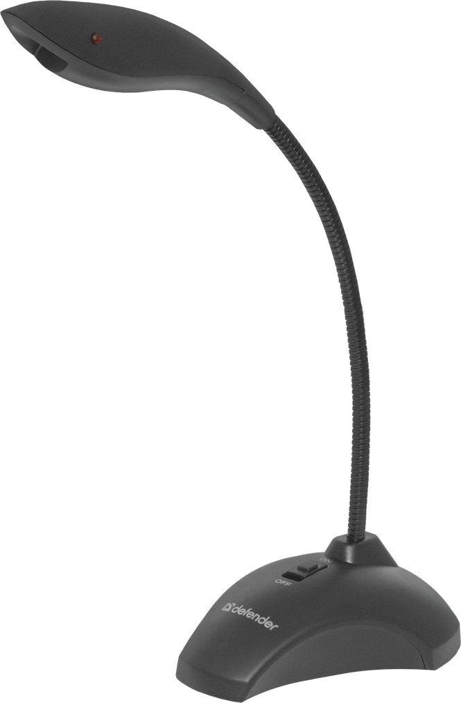 микрофон  Defender  MIC-115 настольн., черный,кабель 1,7м
