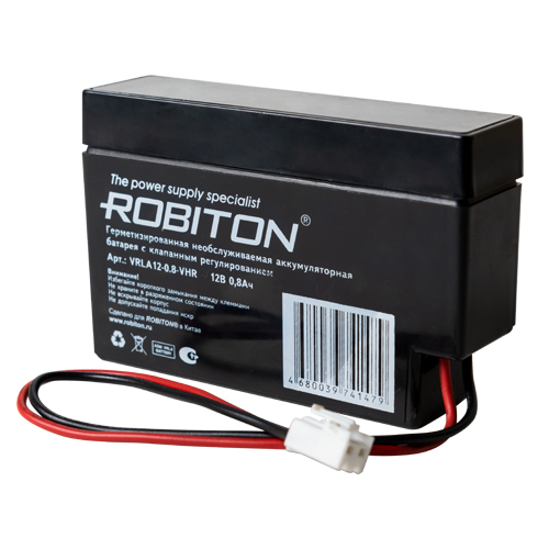 акк  Robiton VRLA12-0.8-VHR (аккум-р,12В 0,8Ah) кислотный
