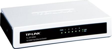 Коммутатор TP-LINK TL-SF1005D 5 портов 10/100 Мбит/с
