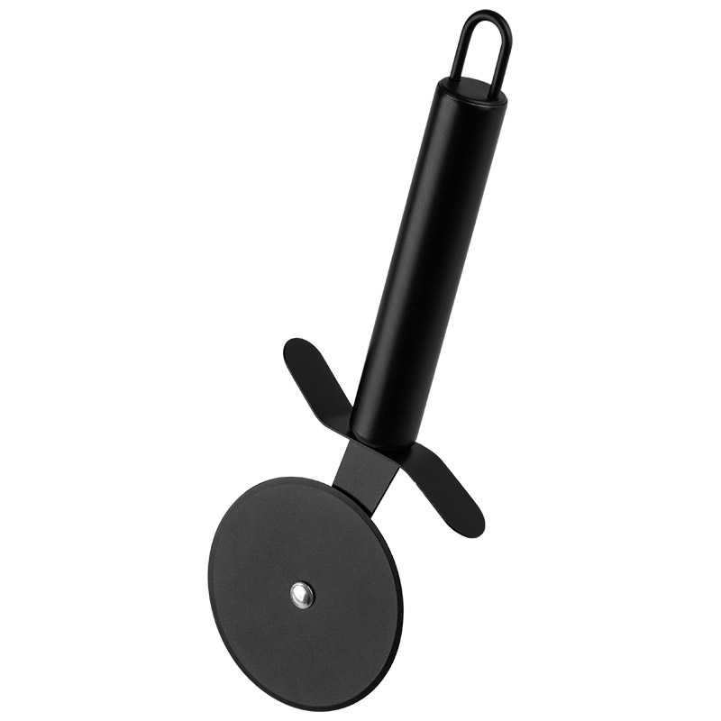 Нож для пиццы Mallony CLASSICO NERO, из нержавеющей стали, цвет - черный, non-stick (раб часть)