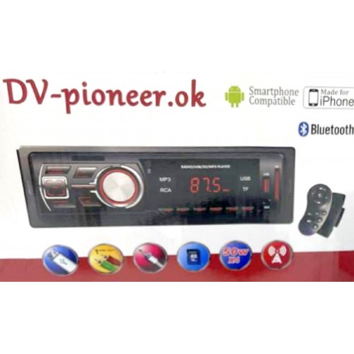 автомагнитола+Bluetooth+USB+AUX+Радио Pioneer JSD-2101