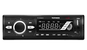 Авто магнитола  Telefunken TF-CCR8101 (черный) белая подсв, 18FM, USB, SD)