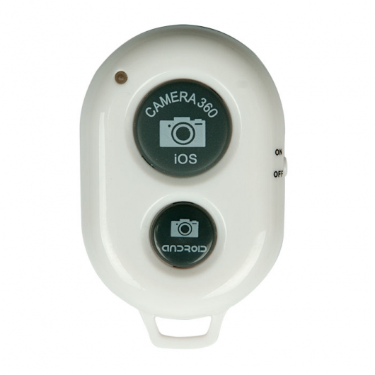 Bluetooth-кнопка дистанционного спуска затвора фотокамеры RMH-020BTH Selfie White