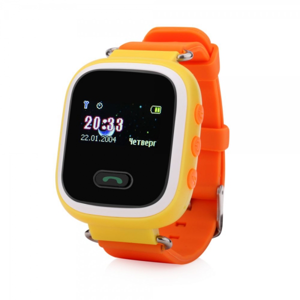 Часы детские с GPS OT-SMG15 (GP-02) (Желтые)