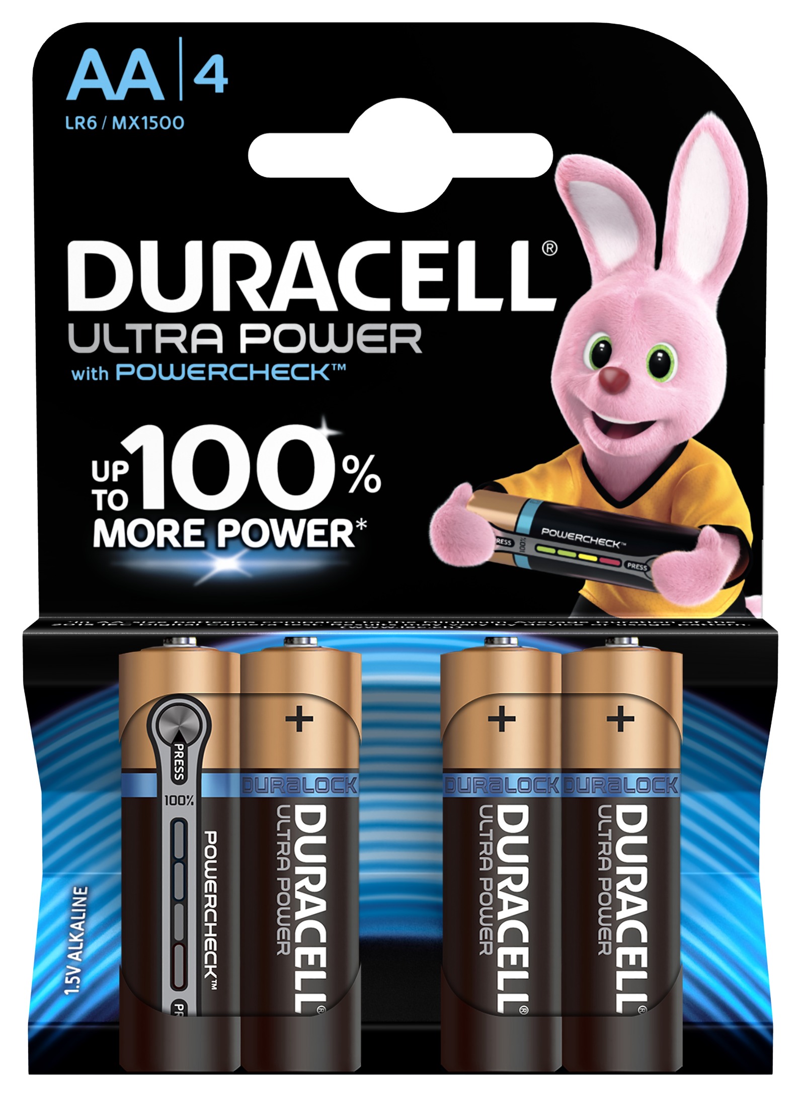 Бат LR6            Duracell Ultra Power BP-4 (80шт)
