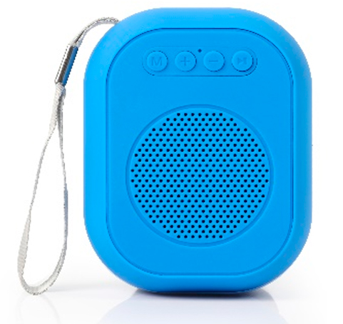 Колонка портативная Smartbuy BLOOM,  3Вт, Bluetooth, MP3, FM-радио, синяя (SBS-150)