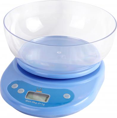 Весы кухонные IRIT IR-7119 синий (электронные, с чашей, 5кг/1гр)