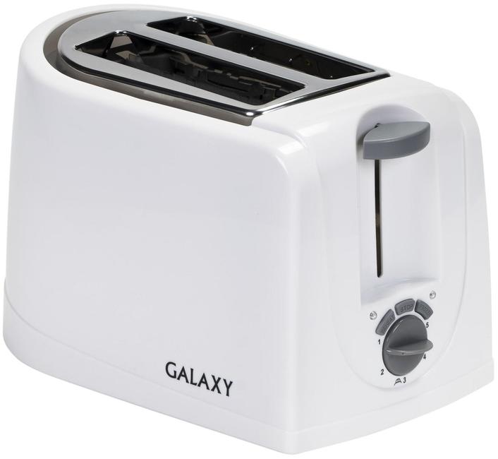 Тостер Galaxy GL 2906 (850Вт, теплооизоляц корпус, съмный поддон) 6/уп
