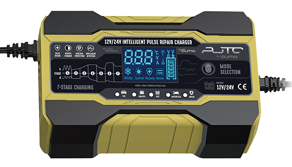 Зарядное устройство QUMO Thunder Optima 10A+ (12В/10А, 24В/5А, с диспл, 7-и ступенч зарядка)