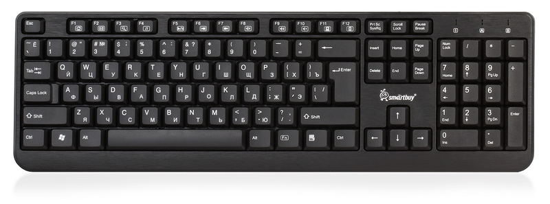 Клавиатура Smartbuy 208 ONE USB Black мультимедийная (SBK-208U-K)