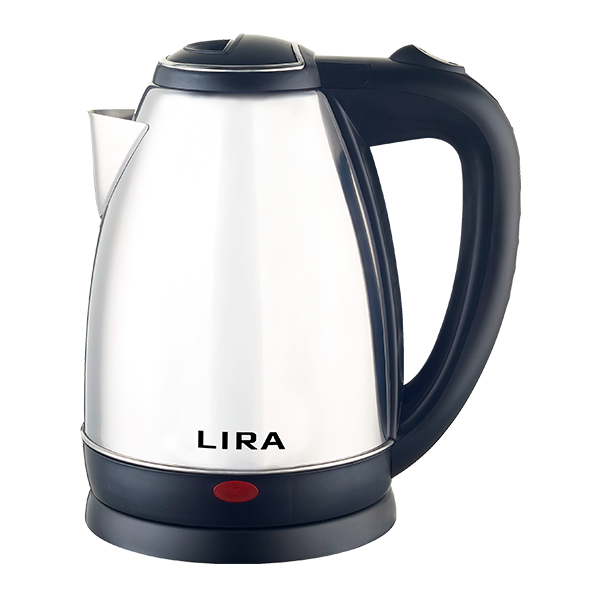Чайник LIRA LR 0110 (диск,нерж. сталь, объем 1,8 л.1500Вт) уп.12