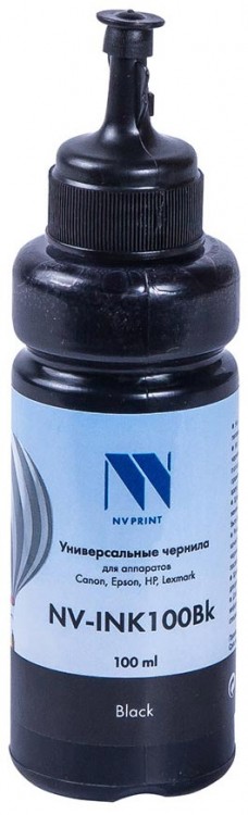 Чернила NV-INK100U Black универсальные на водной основе для аппаратов Сanon/Epson/НР/Lexmark (100 m