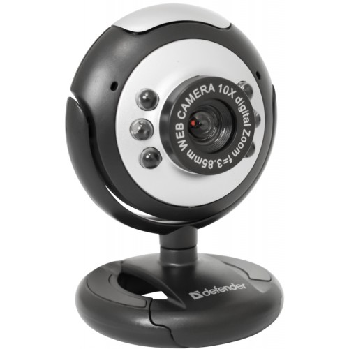 Камера д/видеоконференций Defender C-110 0.3 Мп, подсветка, кнопка фото