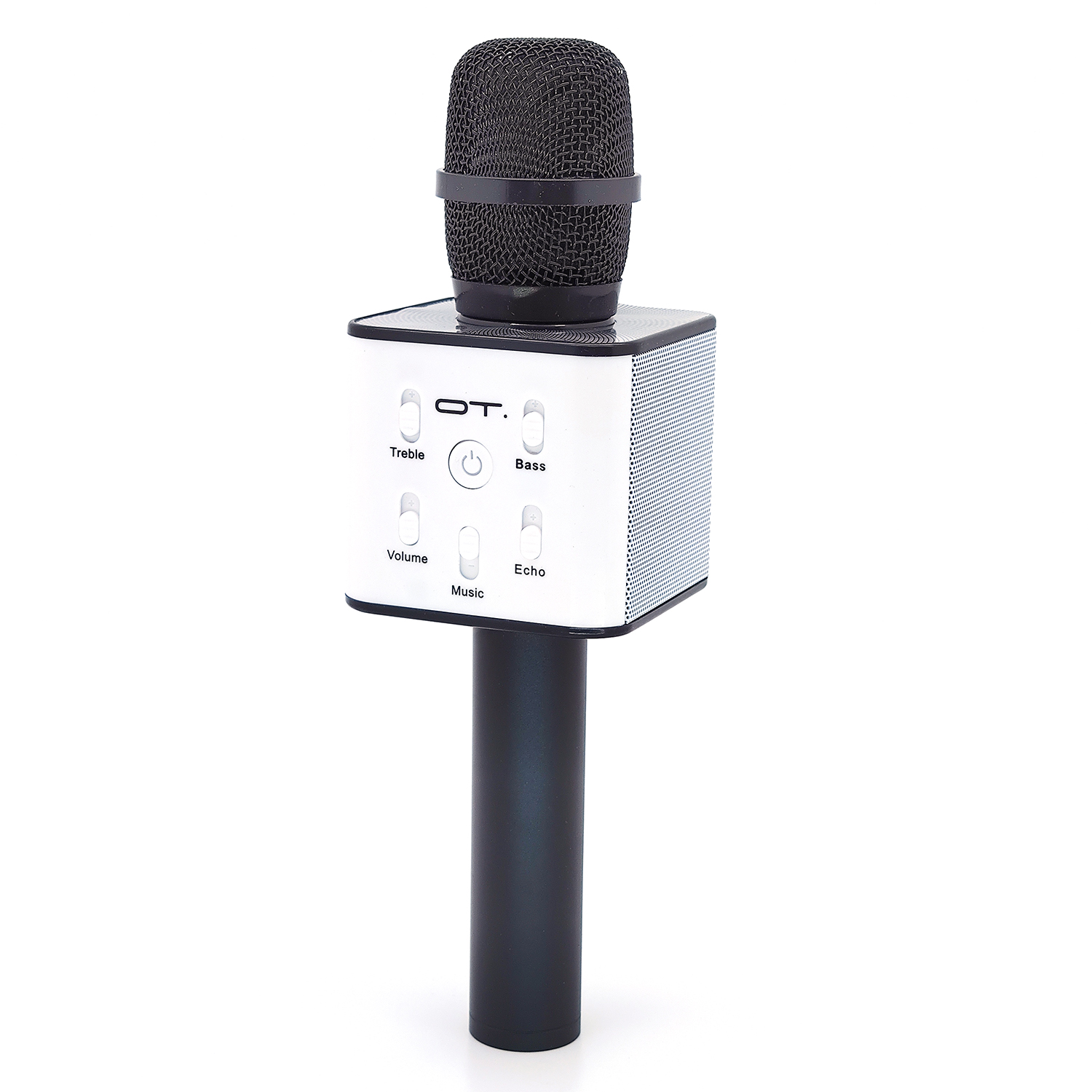 Микрофон OT-ERM04 чёрный (Q7) для караоке беспроводной (Bluetooth, динамики, USB/microSD)
