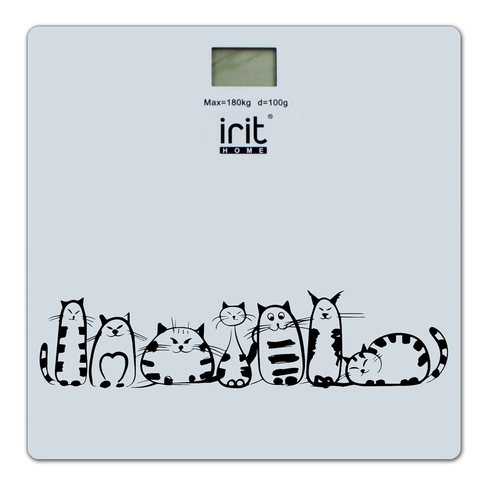Весы напольные IRIT IR-7265  (электронные, LCD дисплей, 150кг точность 100г)