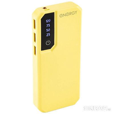 Внешний аккумулятор Energy Power Bank 5000 желтый