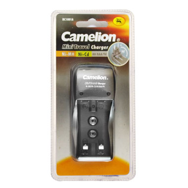 Зар уст Camelion BC-1001A titanium (для 2х AA, AAA или 1x9V, 200мА,  складная вилка, таймер