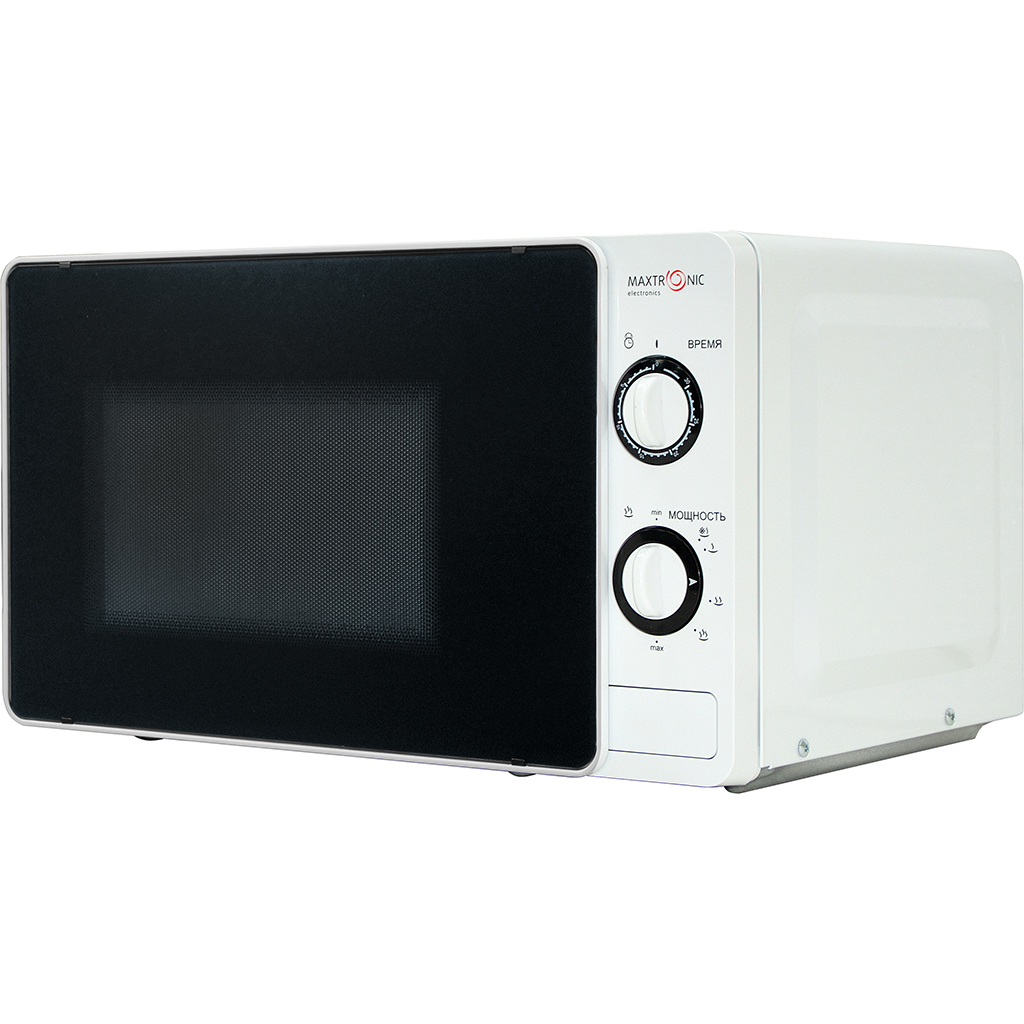 Микроволновка MAXTRONIC MAX-20MX77-L белый (20л, соло, мех управление, 700Вт)