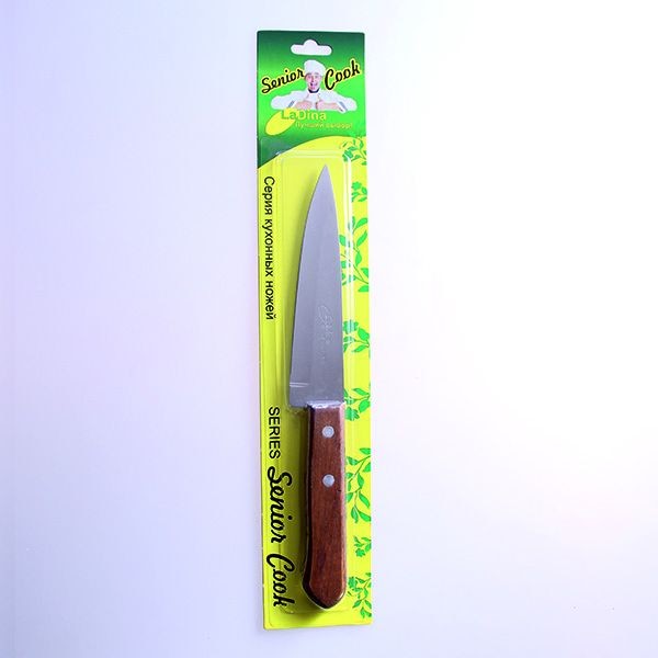 Нож кухон. GRAND L28см с деревян. ручкой в инд.уп-ке /120 арт.20044