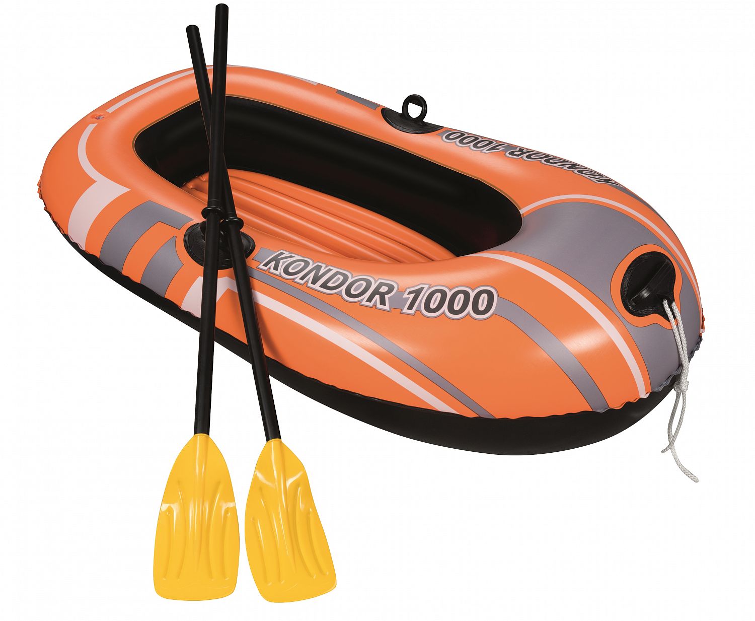 Лодка надувная Kondor 1000 с вёслами, ПВХ, 155х97см, BESTWAY 61078