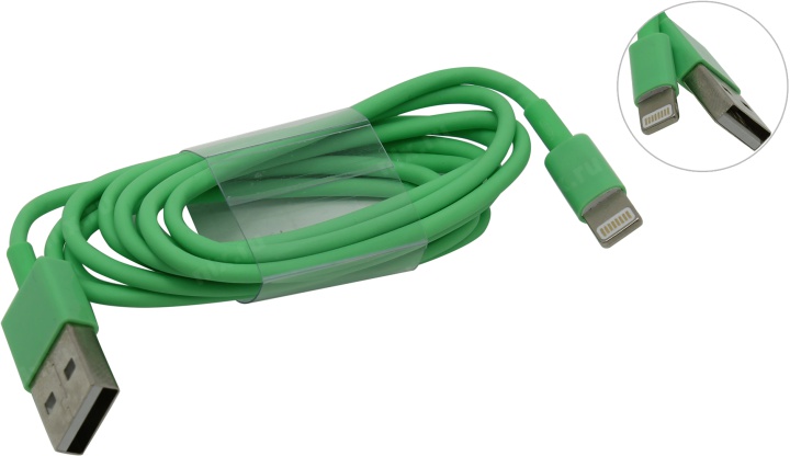 Адаптер Smartbuy iK-512c  USB - 8-pin для Apple, цветные, длина 1,2 м,  зеленые