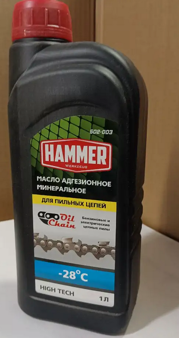 Масло Hammer Flex 501-003 1л адгезионное для пильных цепей