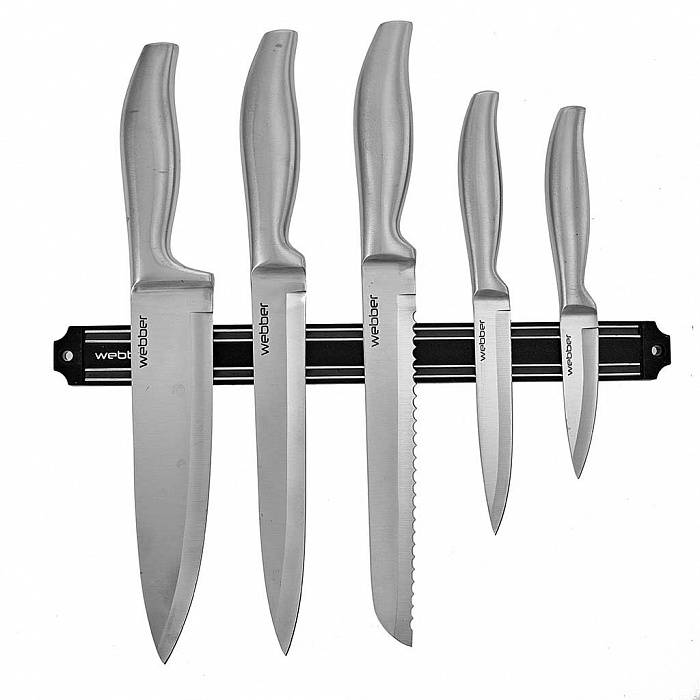 набор ножей Webber ВЕ-2260  6 пр. с магнитным держателем  (12)