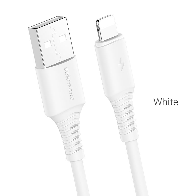 Кабель USB - 8pin BOROFONE BX47 Coolway Белый (2,4А, для iPhone5/6/7) 1м