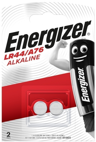 Бат G13 357A  Energizer  Alkaline LR44/A76 BL-2 (20шт)