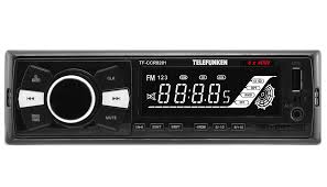 Авто магнитола  Telefunken TF-CCR8201 (черный) белая подсв, 18FM, USB, SD)