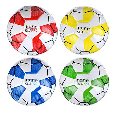 Мяч футбольный 2 сл, р.5, 22см, PU, 4 цвета, арт.510