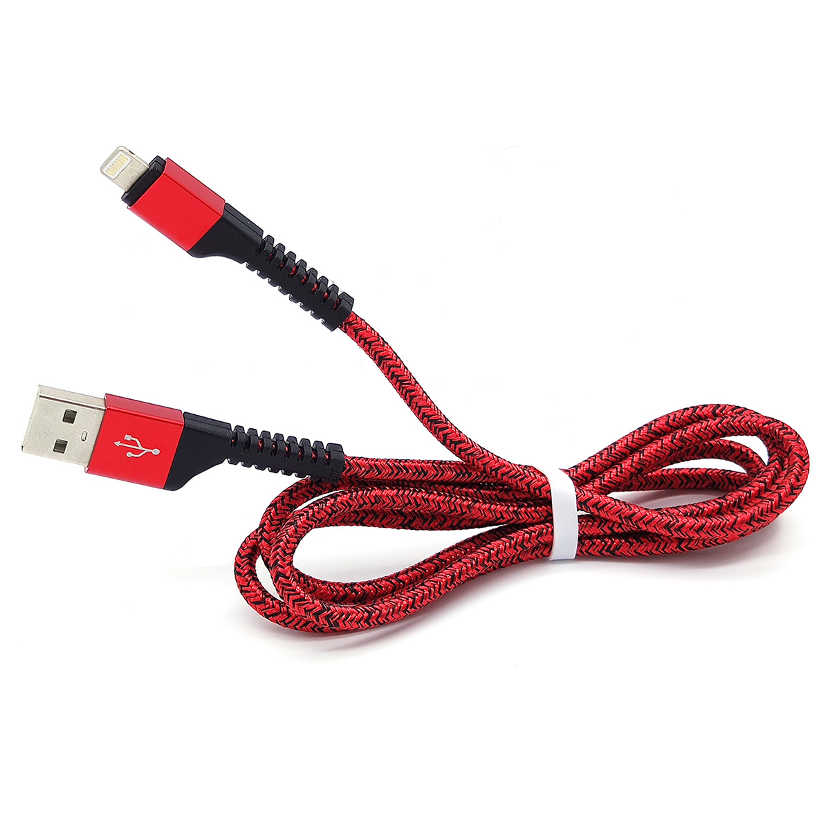 Кабель USB - 8pin Орбита OT-SMI23 Красный (2,4А, для iPhone5/6/7) 1м