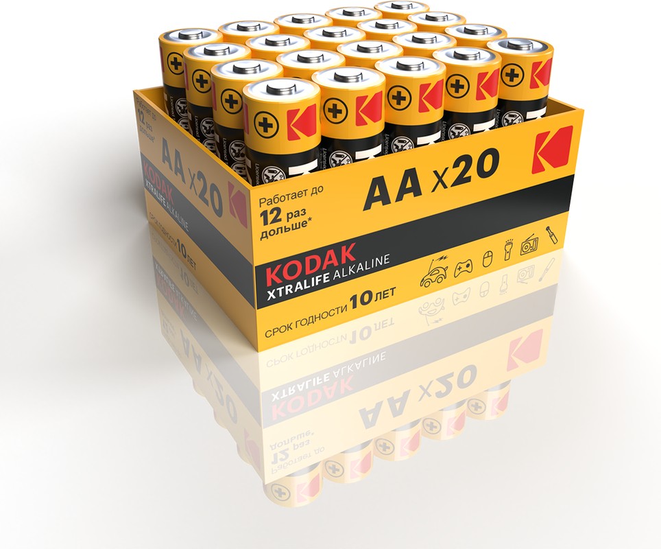 Бат LR6            Kodak LR06-20 bulk XTRALIFE (20/1200)