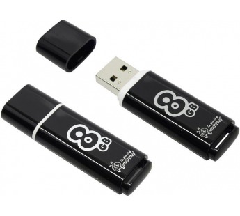 USB2.0 FlashDrives 8Gb Smart Buy  Glossy series Black (SB8GBGS-K)