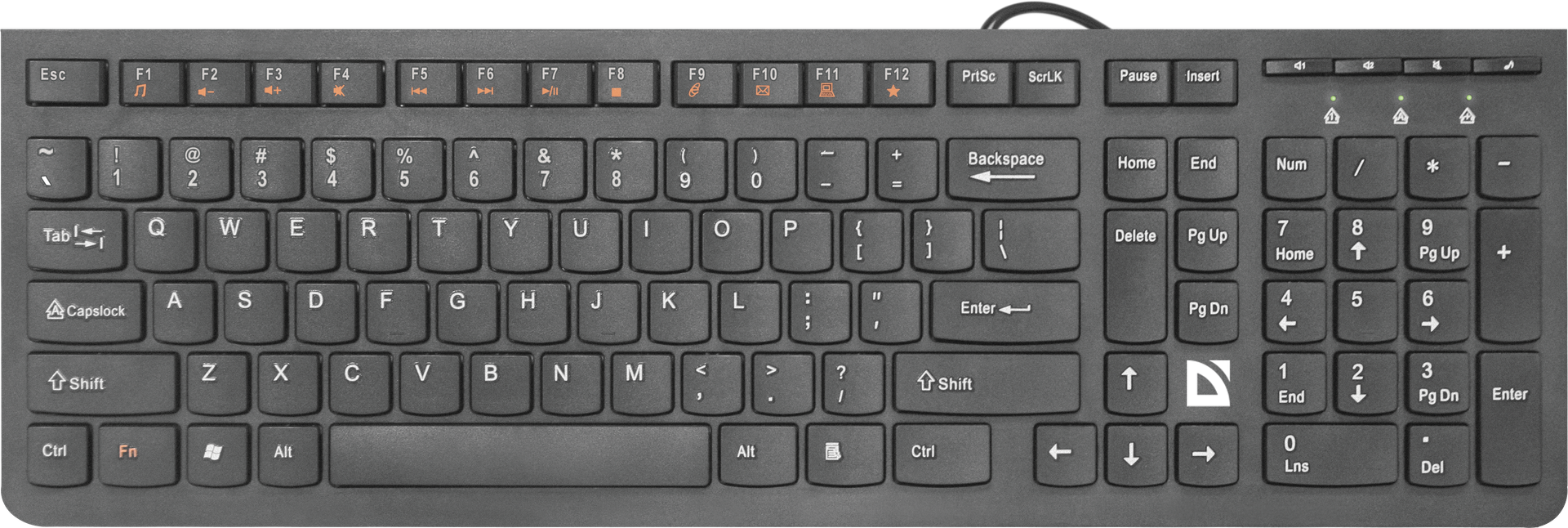 Клавиатура DEFENDER UltraMate SM-530 RU черный, мультимед.