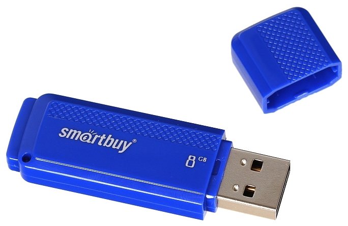 USB2.0 FlashDrives 8Gb Smart Buy  Dock Blue