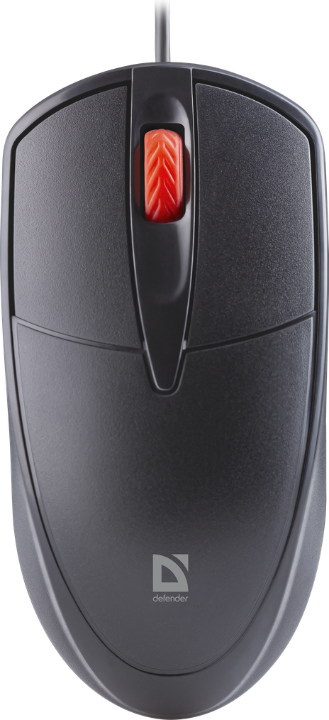 Мышь Defender провод Icon MB-057 черный, 3D,бесшумн 1,8м 1000dpi