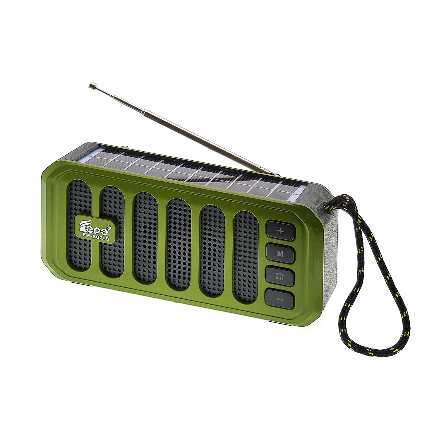 радиопр Fepe FP-81-S синий (солнечная панель, сменный аккум, USB,Bluetooth)