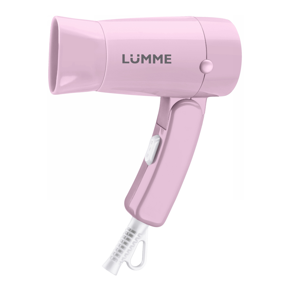 Фен LUMME LU-1055 розовый опал (1200Вт, 2реж, складн ручка, концентр) (10/уп)