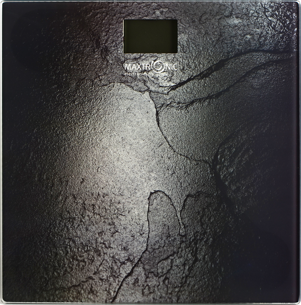 Весы напольные MAXTRONIC MAX-264 Черный камень (электрон, LCD, до 150кг/100г, подар уп) 10/уп